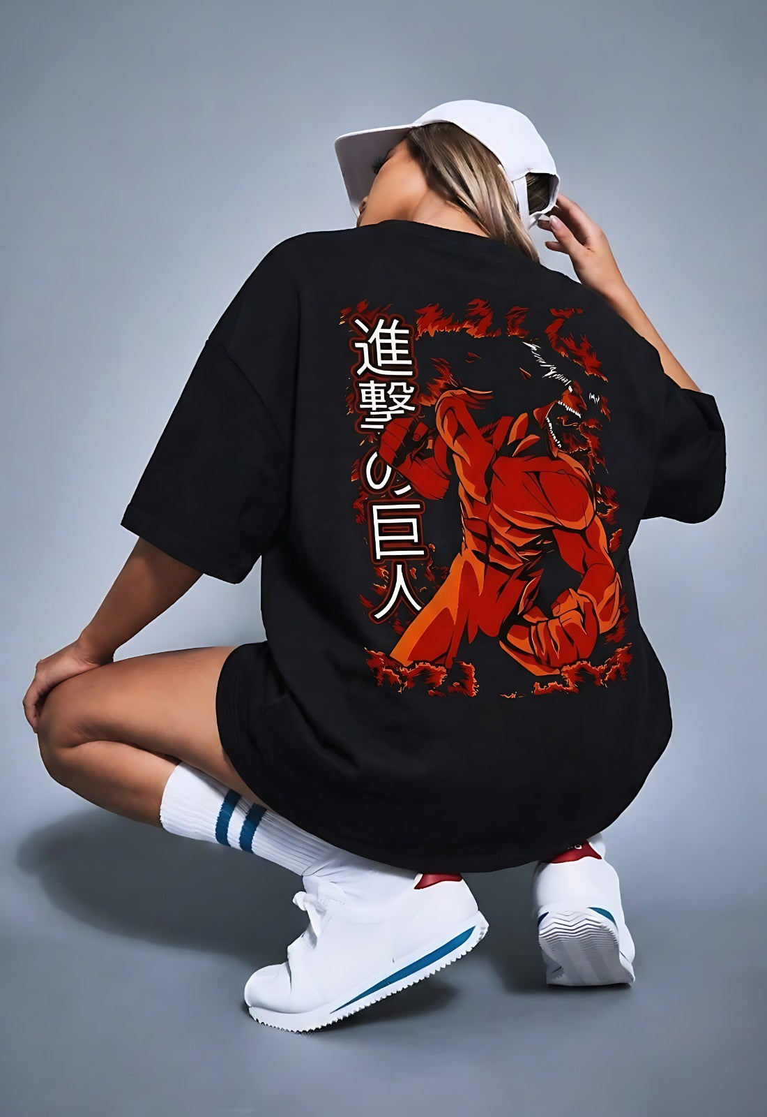 “Attack Titan Unleashed” Unisex Oversized T-Shirt