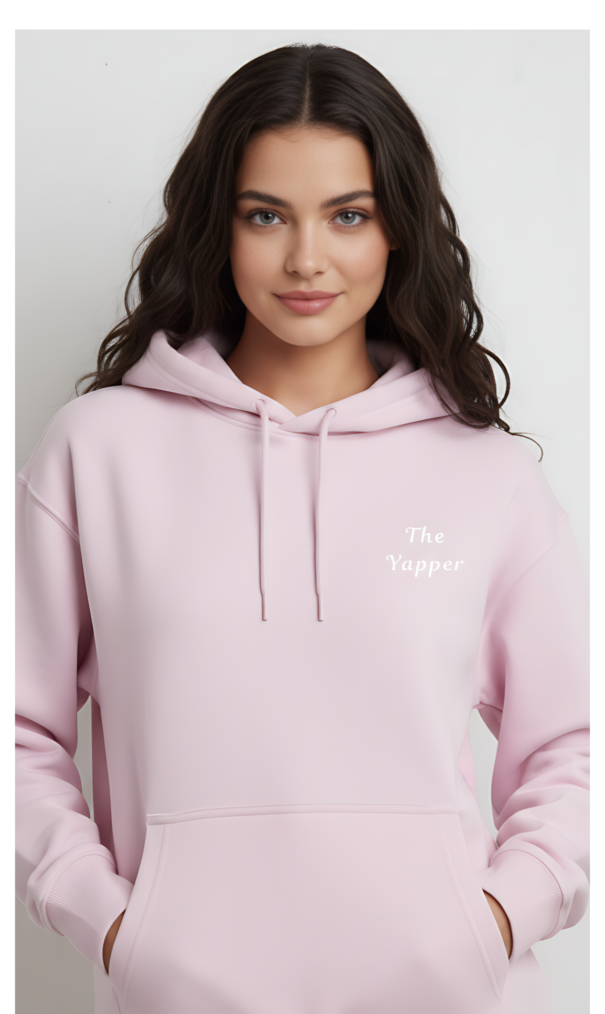 The Yapper- Pair Hoodie for “The Listener” Couple Set (Baby Pink Embroidery)