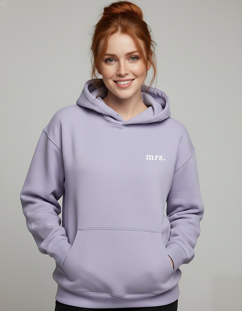 Mrs. – Pair Hoodie for “Mr.” Couple Set (Lavender)