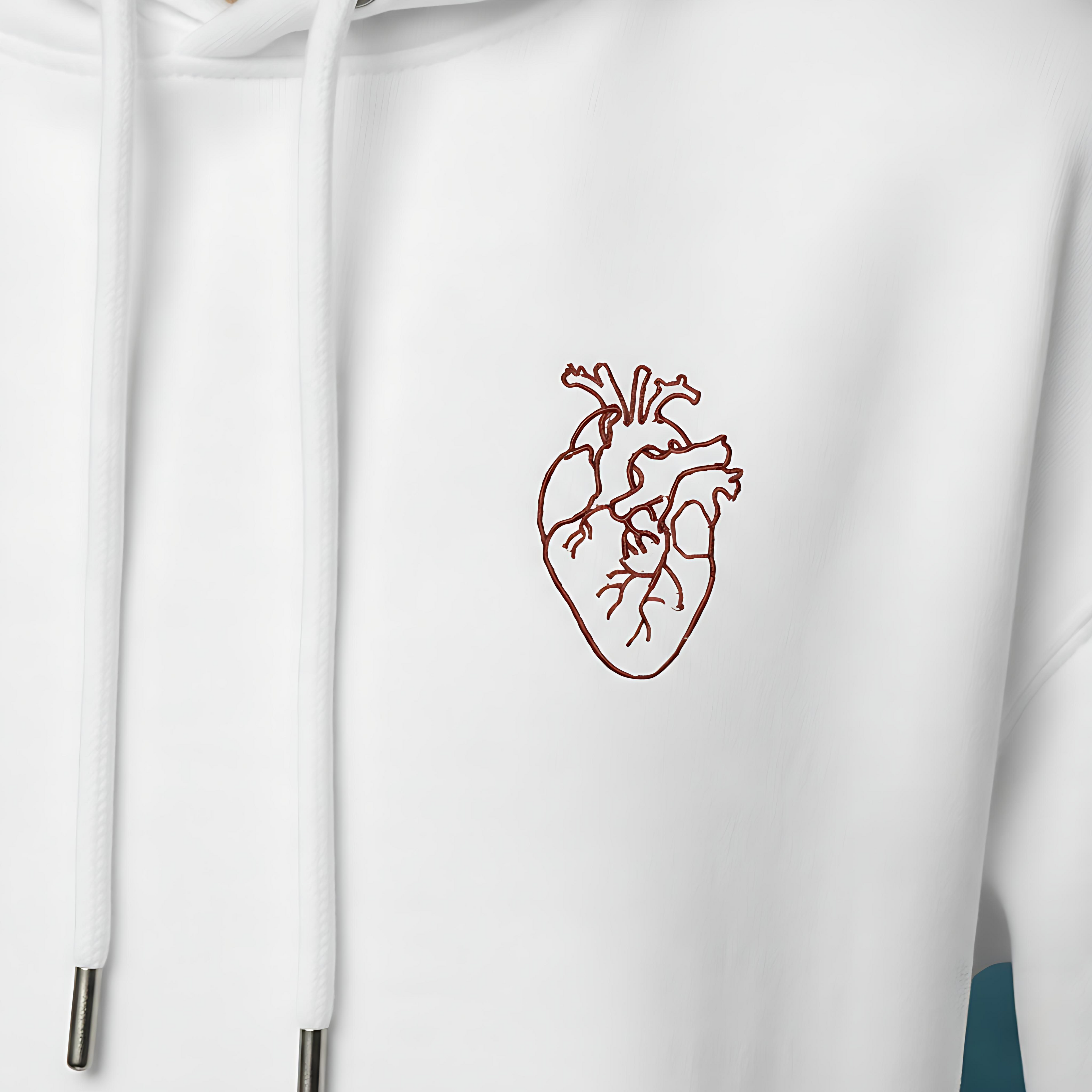 HEARTLINE – The Minimal Love Hoodie (Embroidery)