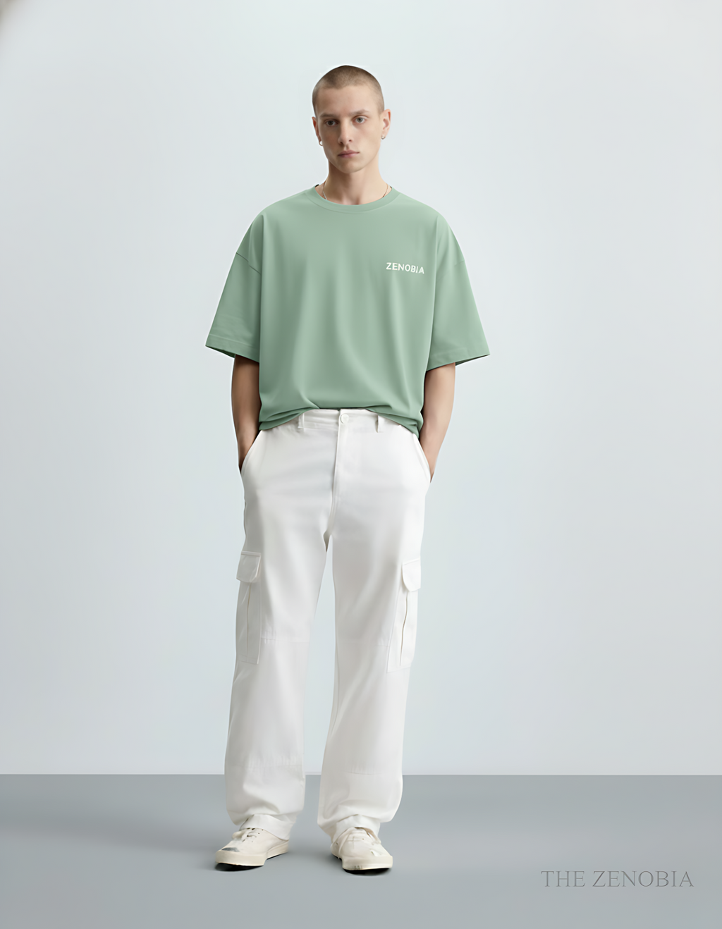 “Shadow Dragon’s Fury” Unisex Oversized T-Shirt — White Logo Series