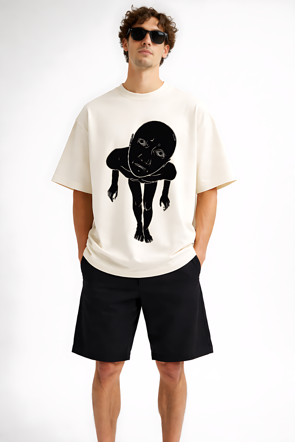 Gothic Graphic Oversized T-Shirt