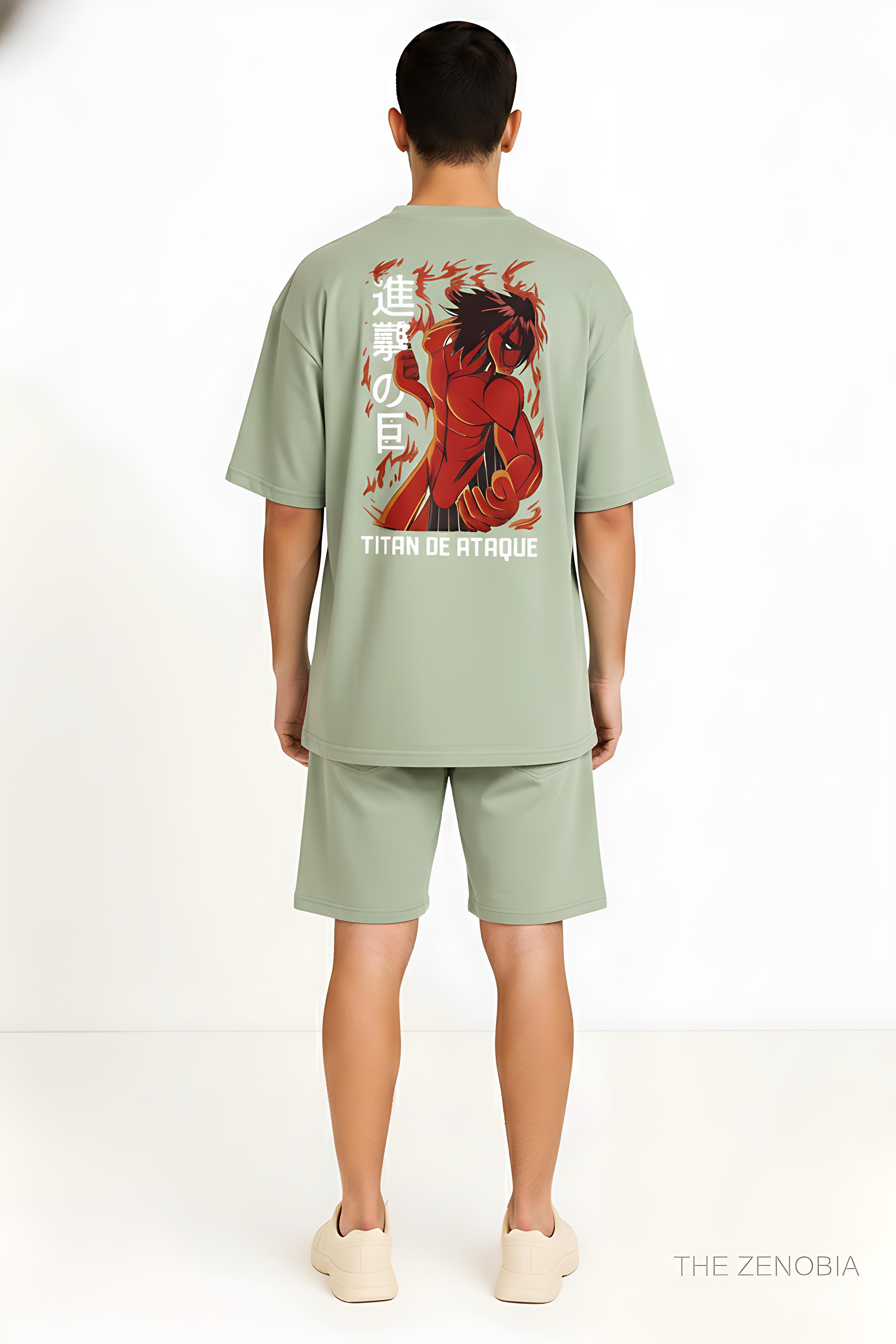 “Attack Titan Unleashed” Unisex Oversized T-Shirt