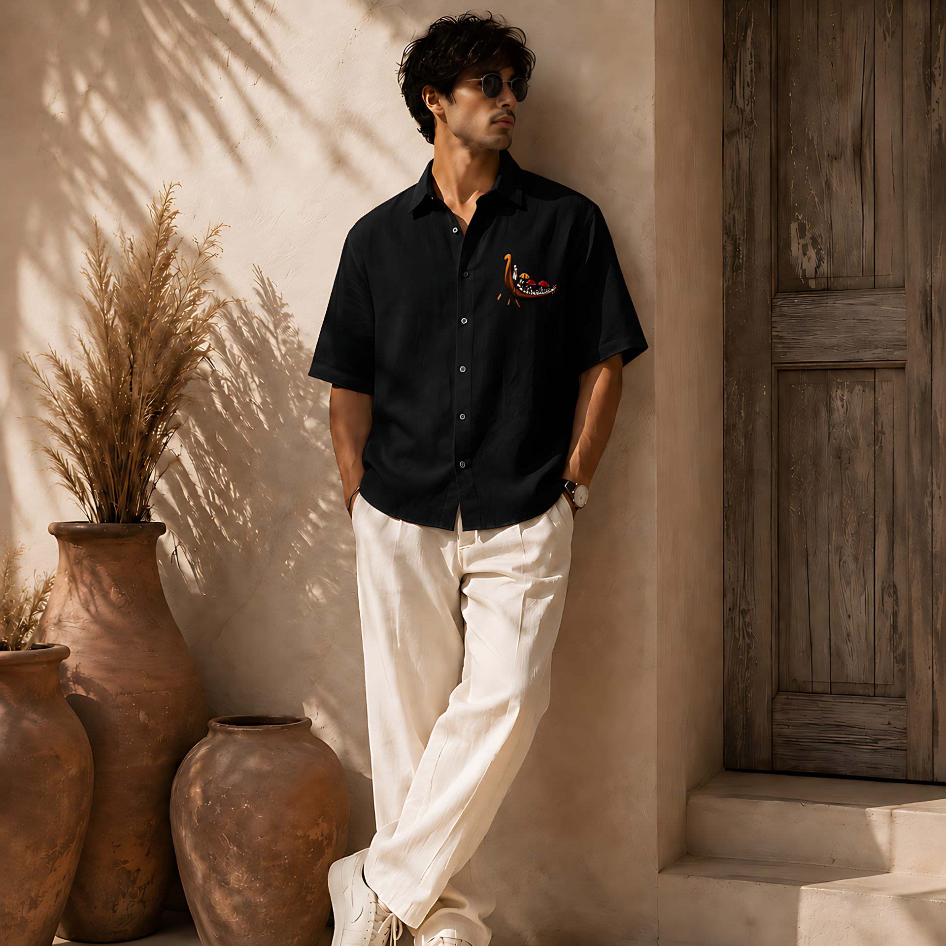 Kerala Vallam Kali Oversized Shirt – Premium Cotton