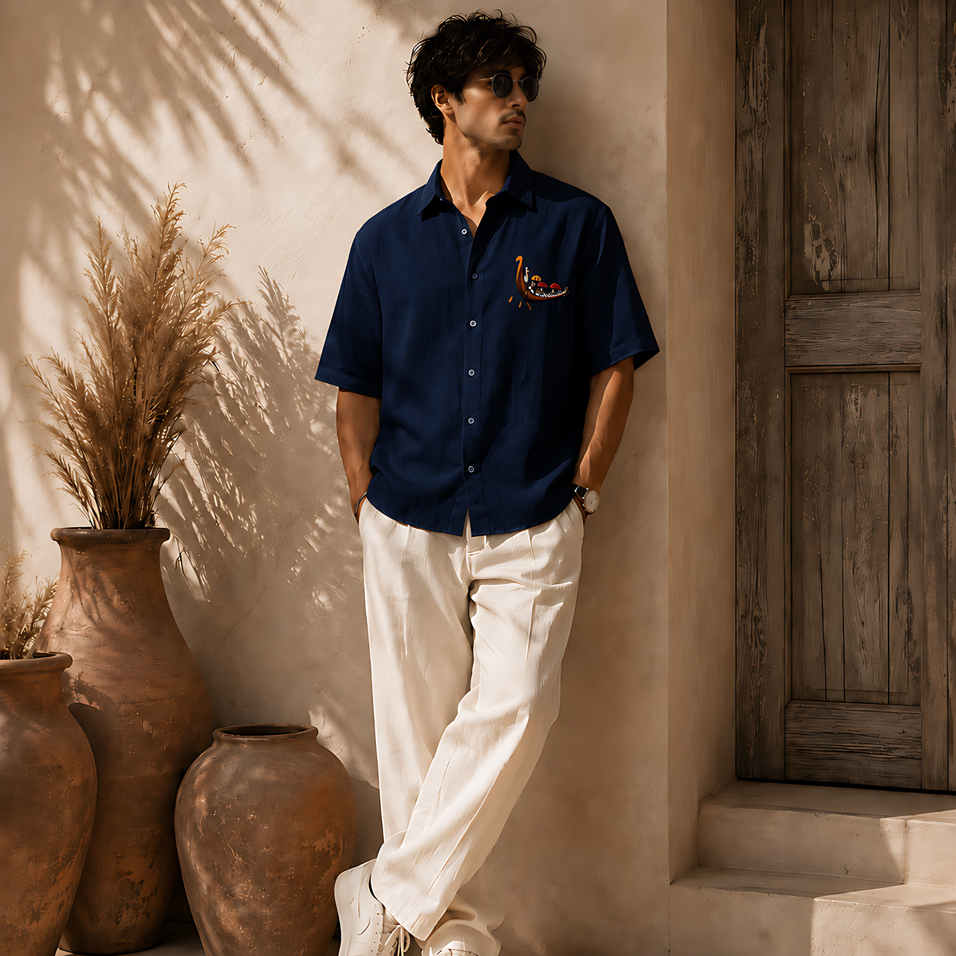 Kerala Vallam Kali Oversized Shirt – Premium Cotton