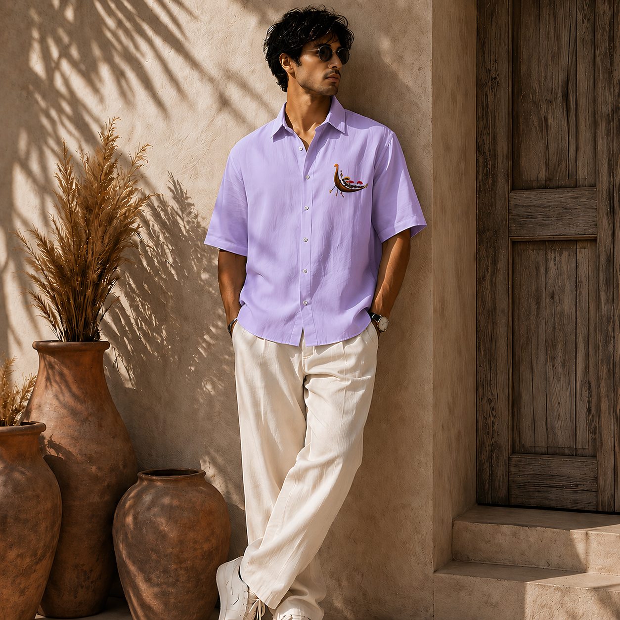 Kerala Vallam Kali Oversized Shirt – Premium Cotton