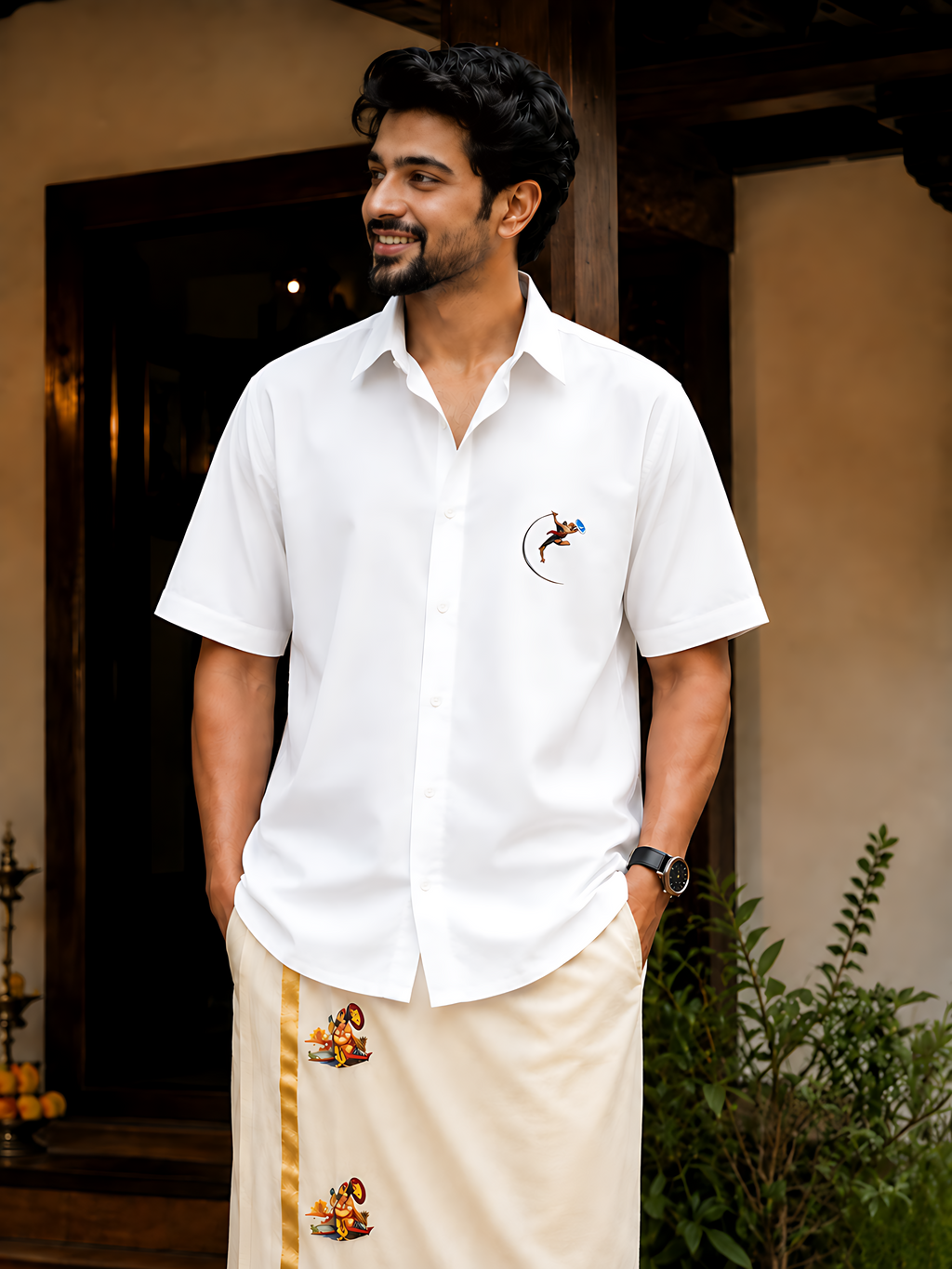Kalaripayattu Oversized Shirt – Kerala Martial Art Graphic