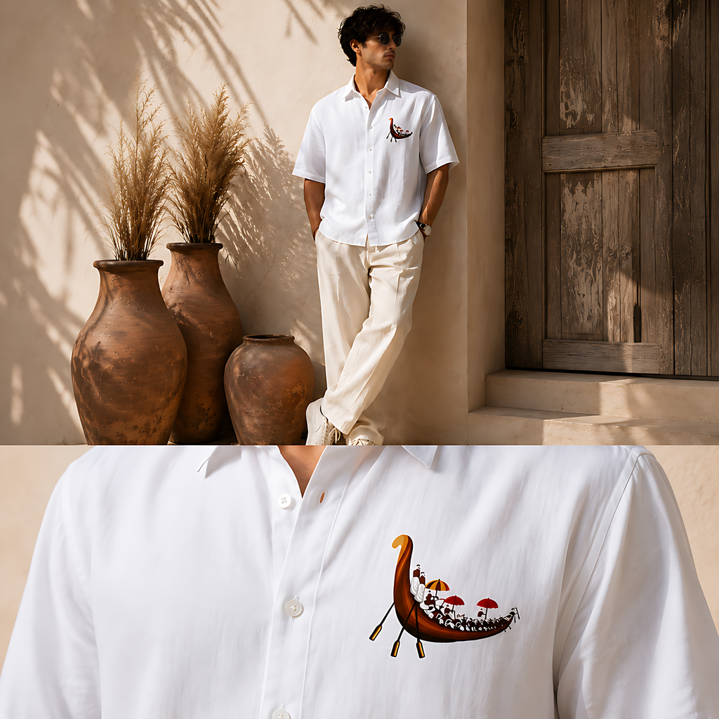 Kerala Vallam Kali Oversized Shirt – Premium Cotton