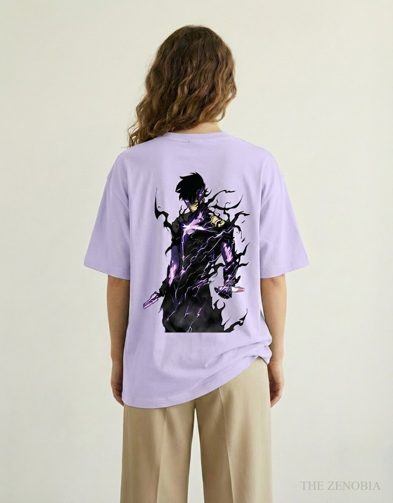 Sung Jin Woo Shadow Monarch Awakening Tee - Oversized sung jung woo T-Shirt