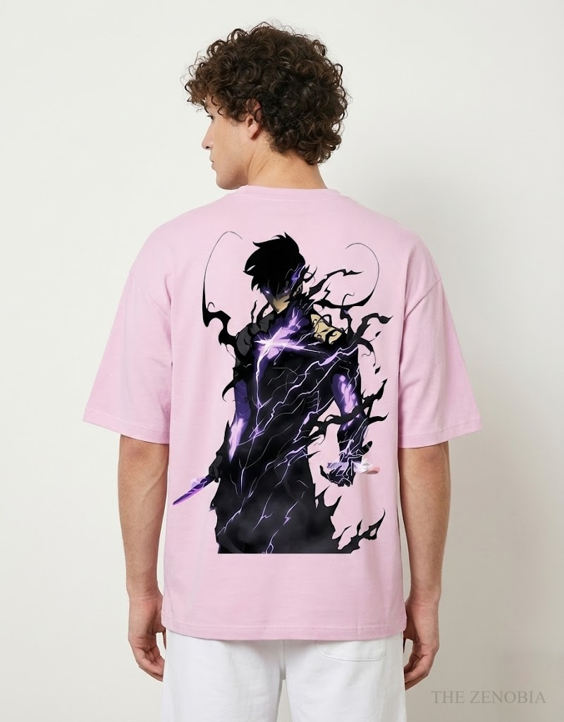 Sung Jin Woo Shadow Monarch Awakening Tee - Oversized sung jung woo T-Shirt